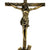 eSplanade Brass Christian Cross Jesus Christ Statue in Antique Finish (11" & 12" Jesus Cross)