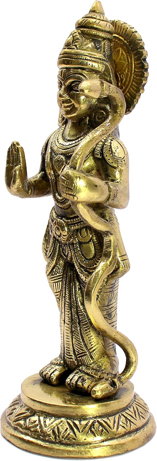 ESPLANADE Brass Shri Ram Murti Idol Statue Sculpture | Decorative Items - Home Decor | Golden - 7.5" Inches