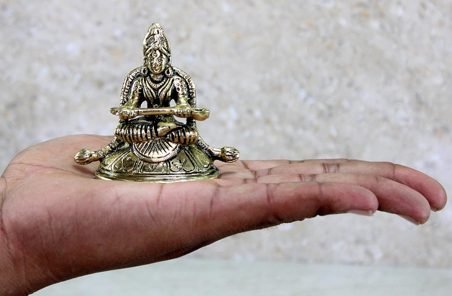 eSplanade Brass Annapurna Devi Idol Statue of Hindu Goddess Annapurni Maa Goddess of Food | Pooja Idols | Home Decor - 2.75" Inches