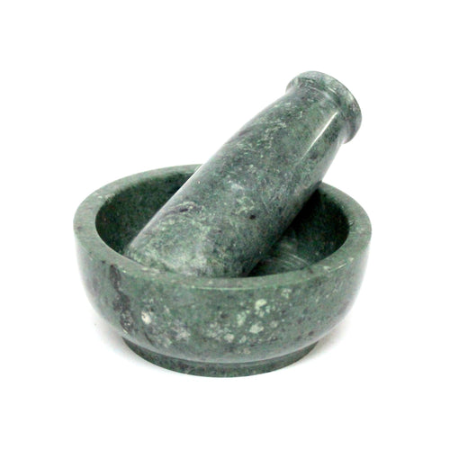 KLEO Natural Stone Mortar and Pestle Set as Spice Grinder, Medicine Masher - Okhli and Musal (All Colours)
