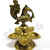 eSplanade - Brass Lotus Shaped Round Dancing Ganesh Diya | Oil Lamp | Home Decor | Brass Diya | Brass Deepam | Brass Lamps | Kuthu Vilakku | Oil Lamp, Lamps for Home and Office