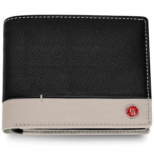 HORNBULL Jackson Leather Wallet for Men | Genuine Leather Wallet with RFID Blocking | Wallets for Boys | Mens Gift Wallet Black Nappa