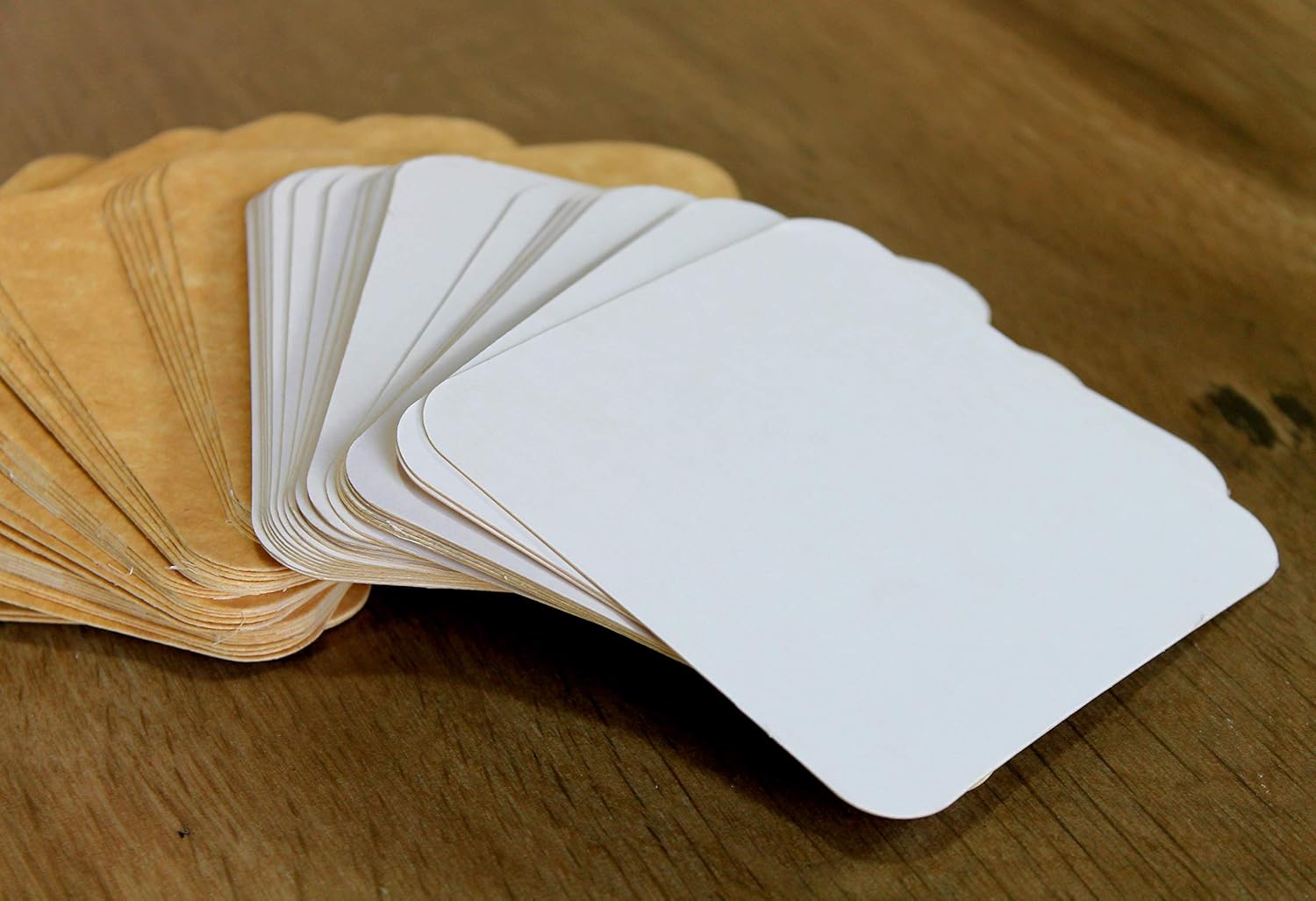 eSplanade Disposable Coaster - Made of Paper (Set of 100) - Use and Throw Reversible Coasters - Perfect for Bar, Hotel, Restaurant purpose & Parties (Brown Round & Square)