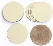 IVEI DIY Wood Finished Coasters Round Plywood Sheet Craft - Plain Wooden Coasters Circle Shaped Blank Cutouts for Painting Wooden Sheet Craft, Decoupage, Resin Art Work Set of 12 (3.5in X 3.5in)
