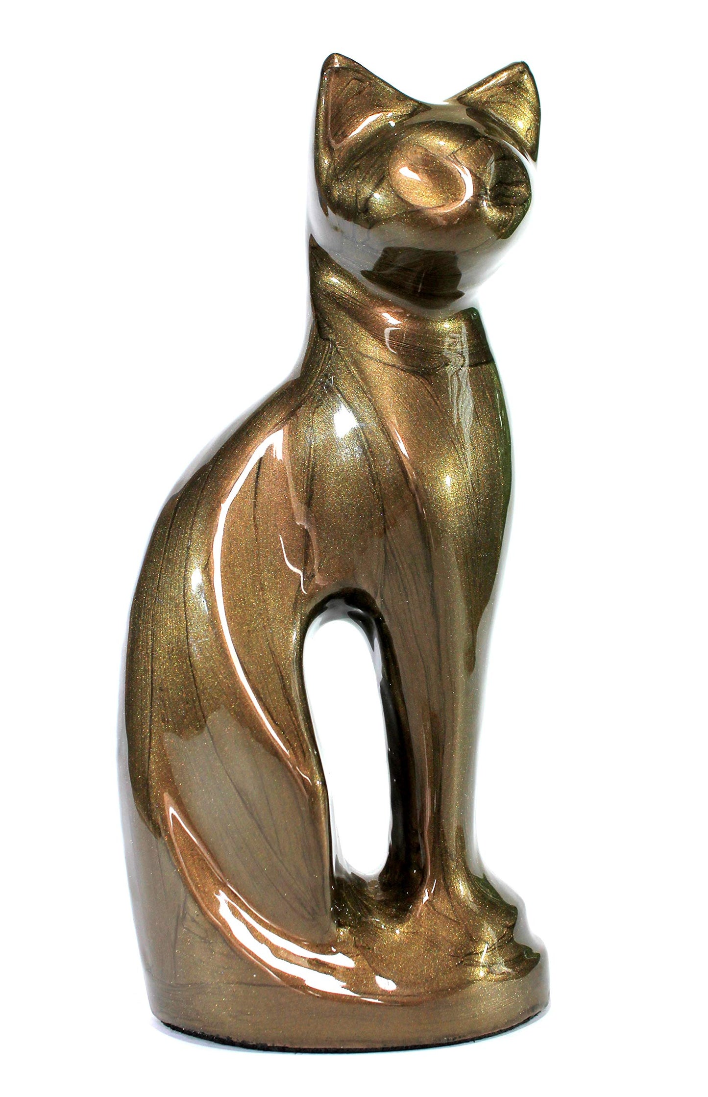 eSplanade- Cat Kitten Shape Cremation urn | Memorial Funeral Burial Full-Size urn for Ashes| Size - 9 inches.