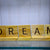 Esplanade Wooden Letter Tiles - DREAM HOME Office Table Decoration Items - Word Block | Scrabble-Inspired Showpieces for Home Decor, Motivational Sign, Interchangeable Letters