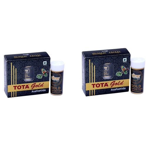 Tota Gold 100% Pure Hing Crystals - 14gm | Gluten Free Inguva Powder - Tazaki Asafoetida  Whole - Combo Pack of 2 (हींग) Heeng Pure