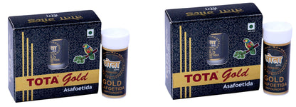 Tota Gold 100% Pure Hing Crystals - 14gm | Gluten Free Inguva Powder - Tazaki Asfotedia Whole - Combo Pack of 2 (‡§π‡•Ä‡§Ç‡§ó) Heeng Pure