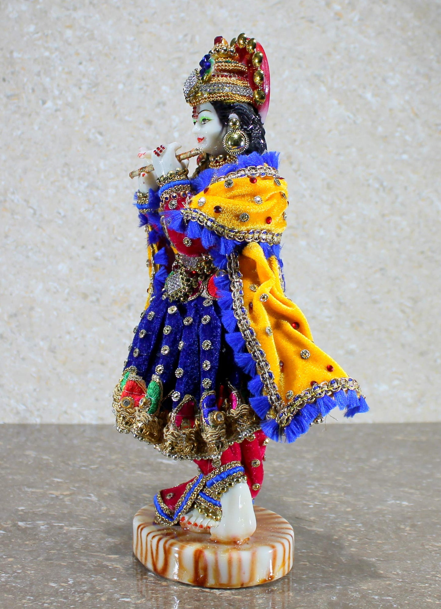 eSplanade Resin Krishna Kishan Murti Idol Statue Sculpture (11") Multicolour