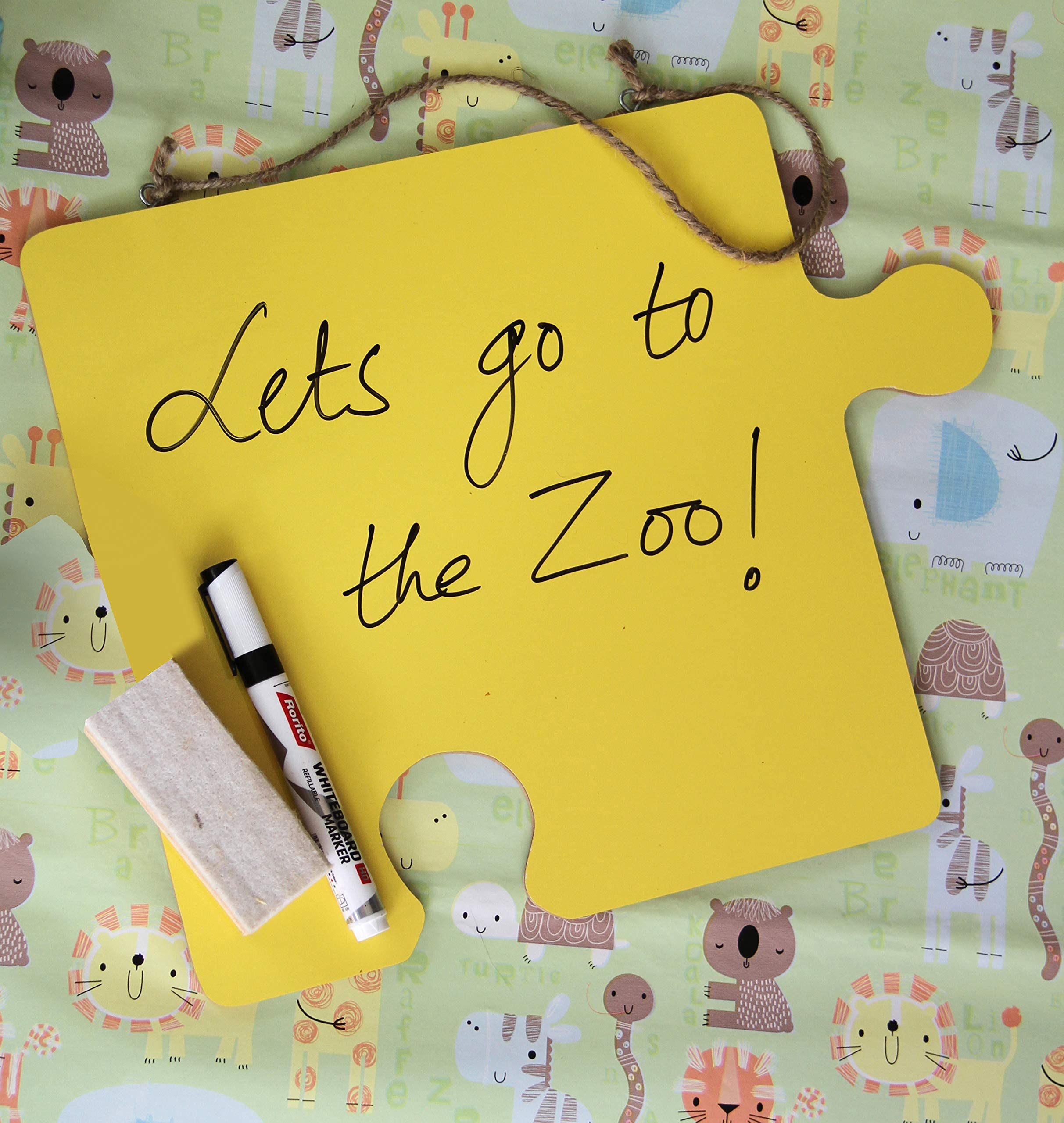 IVEI Puzzle Shaped dry erase board(Red)