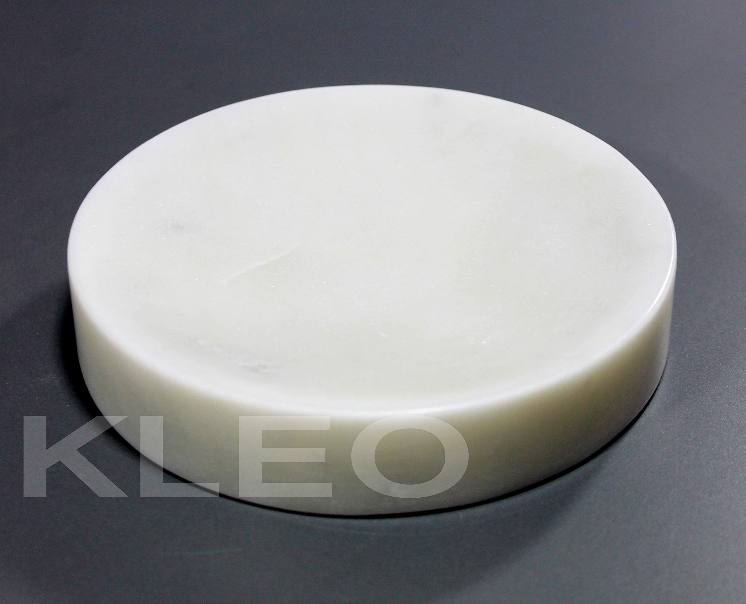 KLEO Natural Stone Soap Dish Soap Holder Bath Accessories for Bathroom, Tub or Wash Basin Accessories (Chocolate, Grey, White, Green)