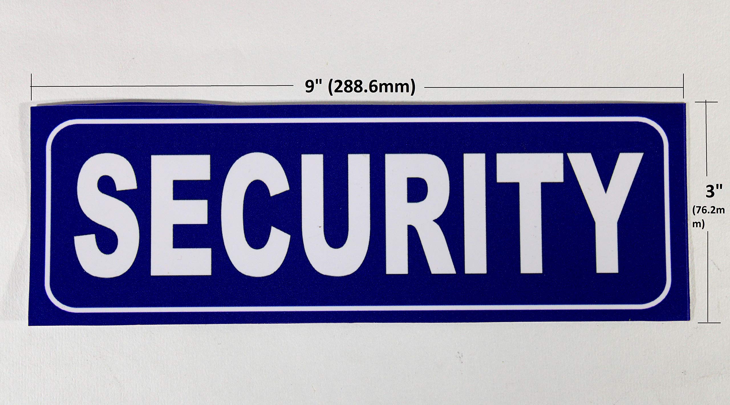 eSplanade Security Sign Sticker Decal - Easy to Mount Weather Resistant Long Lasting Ink Size (9" x 3")
