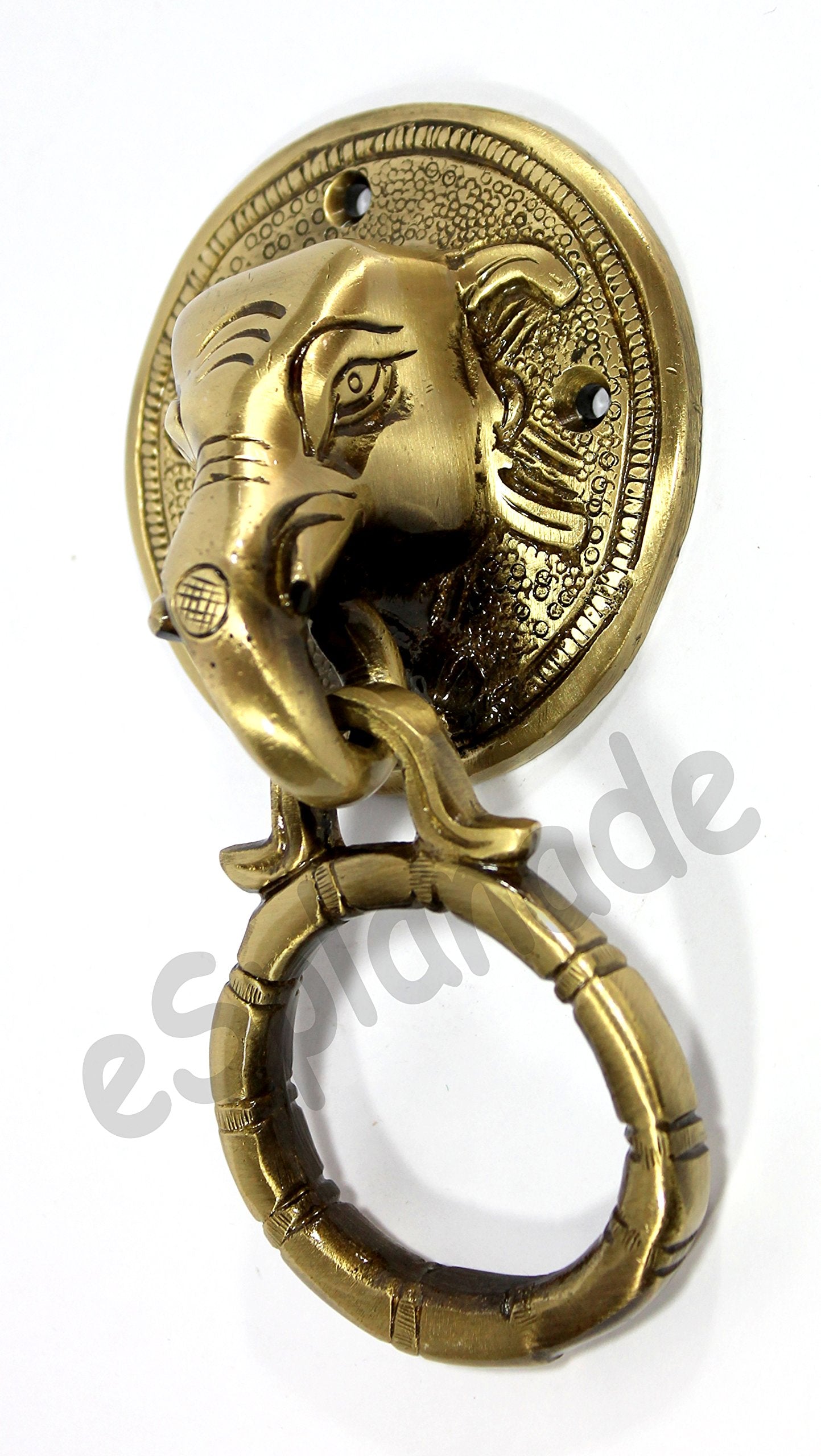 eSplanade Horse Rabbit Reindeer Elephant Brass Door Knockers | Door Decor Accessories | Brass Gate Knockers (Reindeer)