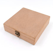IVEI MDF Box - Wood Box DIY Craft Materials - Plain MDF Blank Box for Painting, Wooden Sheet Craft, Resin & Fluid Art, Mandala Art, Pyrography