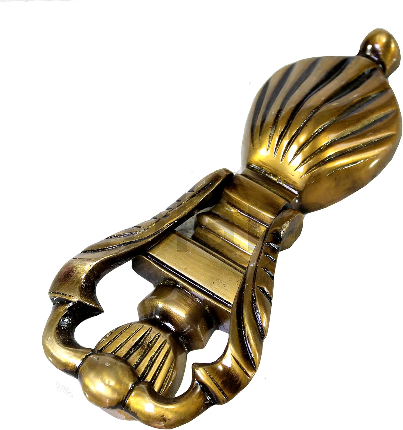 eSplanade Colonial Style Brass Door Knocker, Yellow