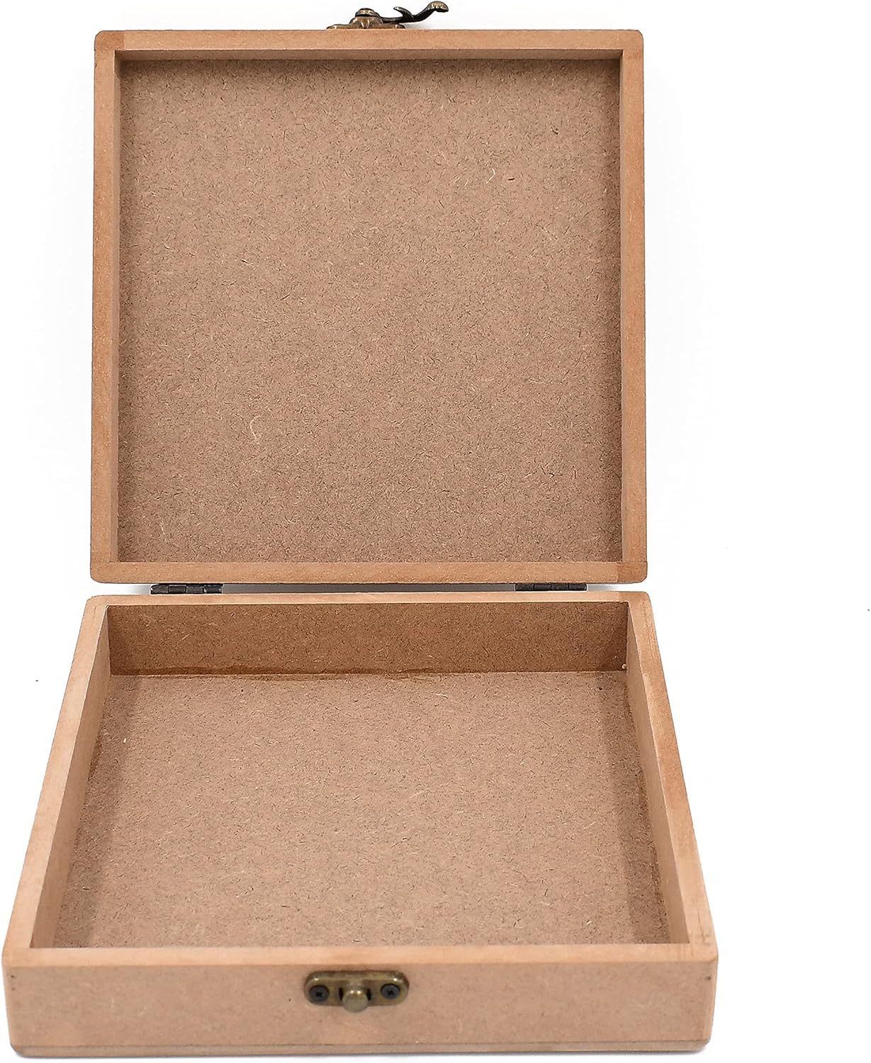 IVEI MDF Box - Wood Box DIY Craft Materials - Plain MDF Blank Box for Painting, Wooden Sheet Craft, Resin & Fluid Art, Mandala Art, Pyrography