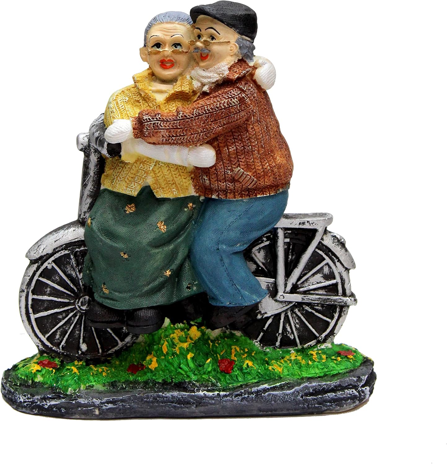 eSplanade Resin Dada Dadi Showpiece Brings Goodluck, Fengshui, Vastu for Home Decor