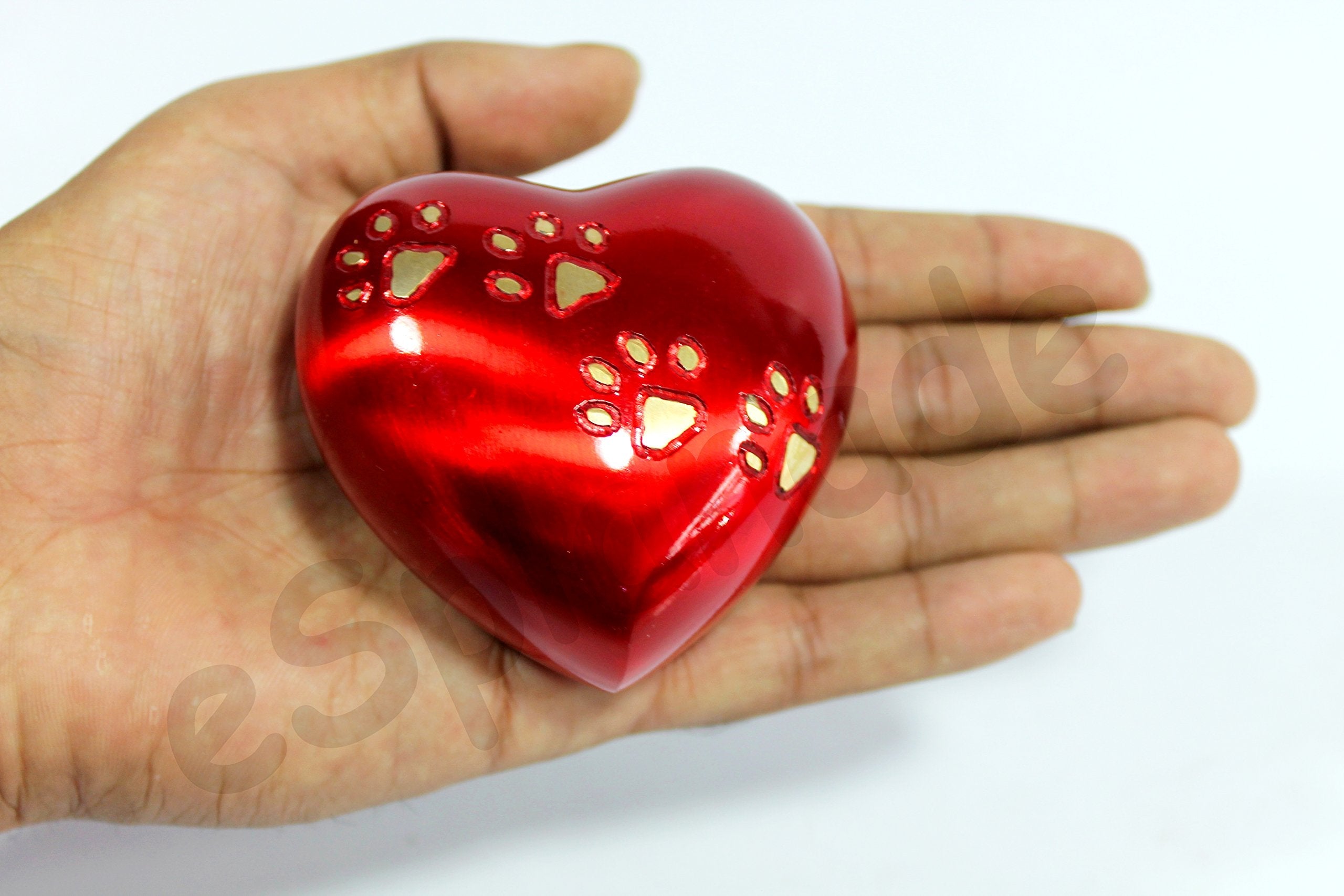 eSplanade cat Dog pet Cremation Mini Heart urn Keepsake Memorial | Small urn for Ashes Funeral Burial