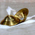 eSplanade Brass Manjeera set Clash Cymbals Hand Cymbals - 3" & 2.4" Inches Dia. - Golden