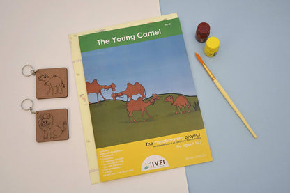 IVEI Panchatantra Story Kids Learning Book - Workbook and 2 DIY Keychains - Colouring Activity Worksheets - Creative Fun Activity and Education for Kids - The Young Camel ( Age 4 to 7 Years )