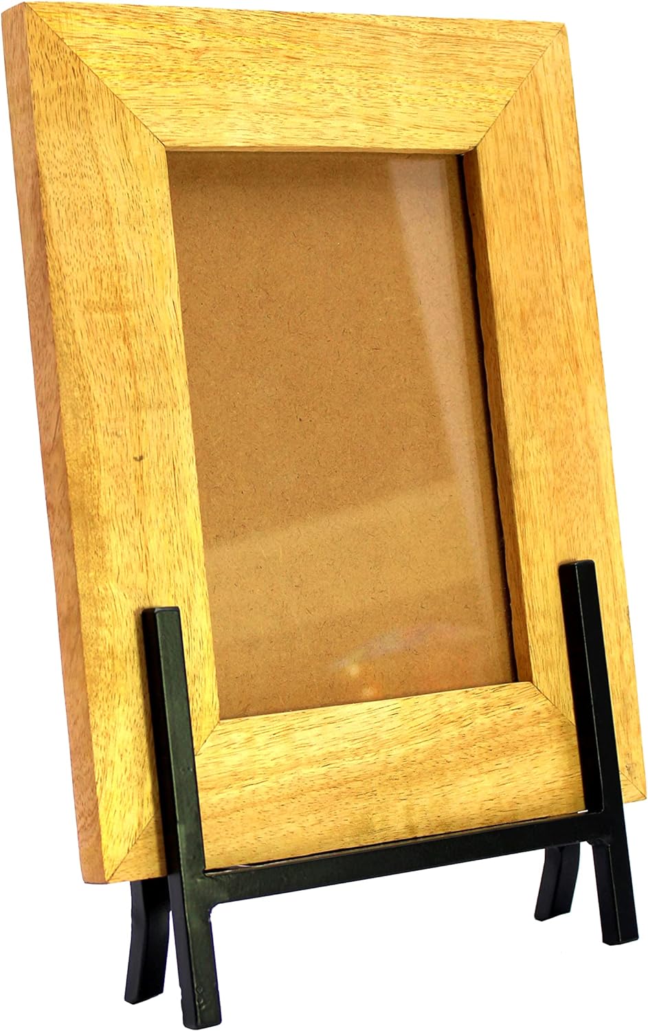 ESPLANADE Wooden Photo Frame with Metal Stand - 8" x 6" Inches