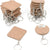 IVEI DIY MDF Key Chains Wood Sheet Craft - MDF Plain Square Shaped Key Chains for Painting Wooden Sheet Craft - Set of 20-2 in X 2 in for Decoupage MDF Plains, Resin Artwork & Decoration (Multi-shaped)