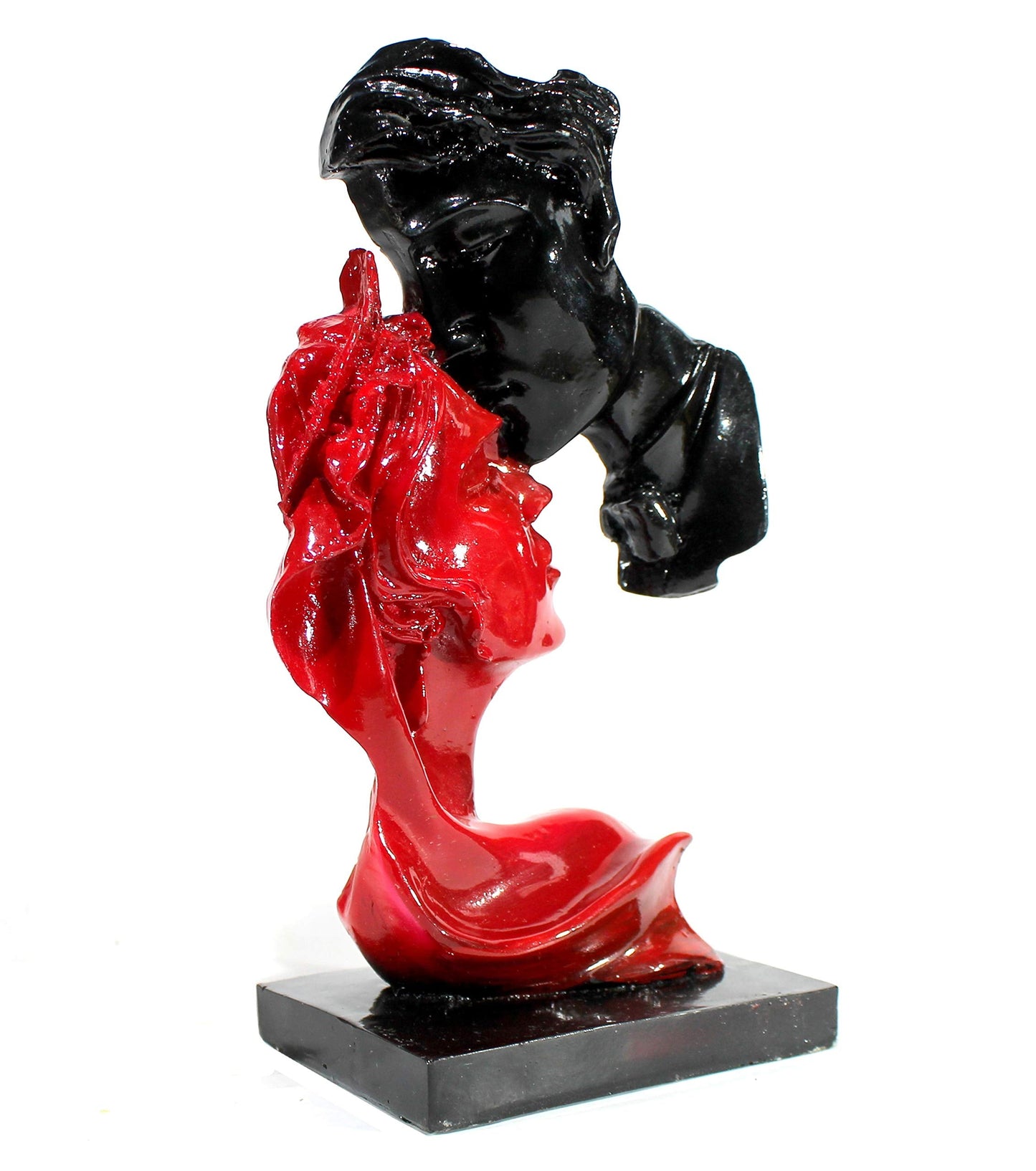 eSplanade Resin Love Couple Face Showpiece Statue Sculpture for home decor Valentine Day Gift (10")