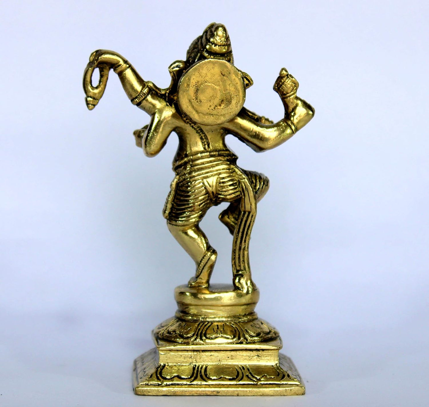 eSplanade 6" Dancing Ganesha Brass Showpiece | Home Decor | Ganesh Ganesha Ganpati Ganapati Murti Idol (Dancing Ganesha)