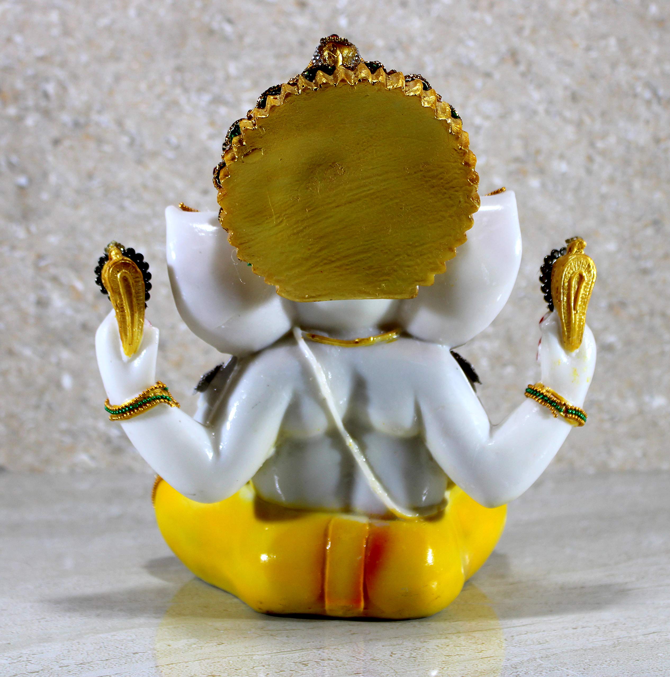 eSplanade Resin Ganesha Ganesh Murti Idol Statue Sculpture - Multi-colour - 9", 11" Inches