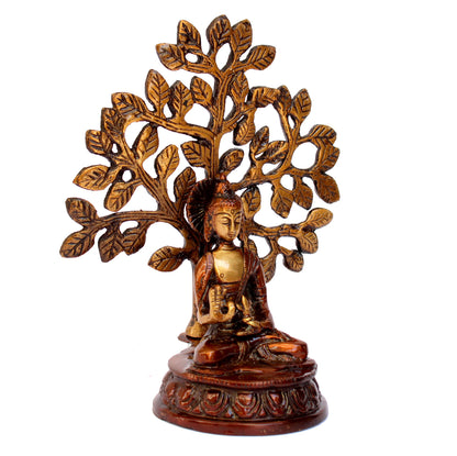 eSplanade Buddha Statue for Home Decor | Resin Palm Buddha Showpiece for Living Room, Meditation, Office Table Desk, Shelf | Tibetan Buddhist Idol | Zen or Yoga Figurine | Housewarming Gifts