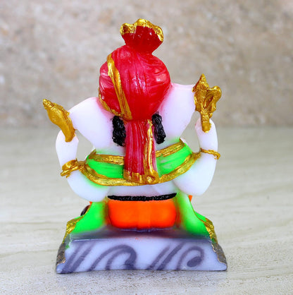 eSplanade Resin Ganesh Ganesha Ganpati Murti Idol Statue Sculpture - 6 inches | Pooja Idols | Home Decor