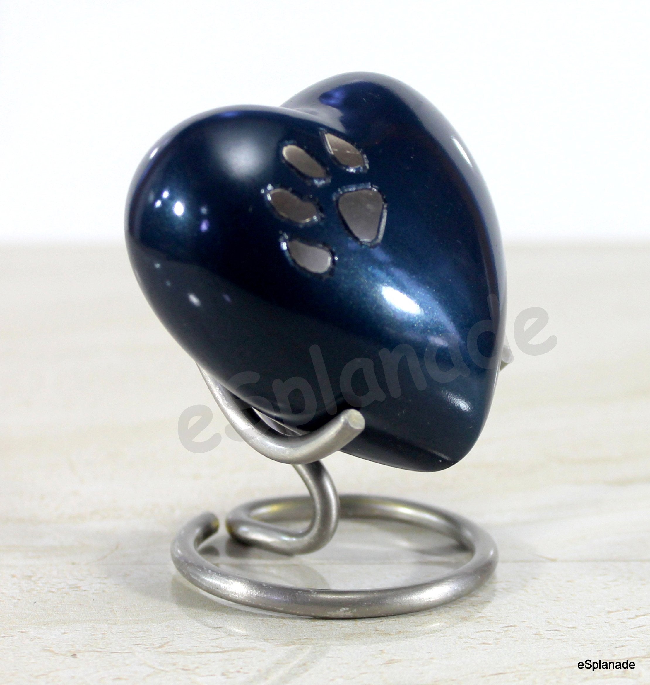 eSplanade cat Dog pet Cremation Mini Heart urn Keepsake Memorial | Small urn for Ashes Funeral Burial