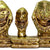 eSplanade Brass Lord Puri Jagannath, Balaram and Subhadra maa Idol for Decor Idol Murti Statue - 2.75 & 5.25 inches