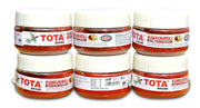 TOTA Pure Kumkum Haldi Roli for Puja Tilak (150 gm - 25gm Each, Red) - Combo of 6 Boxes