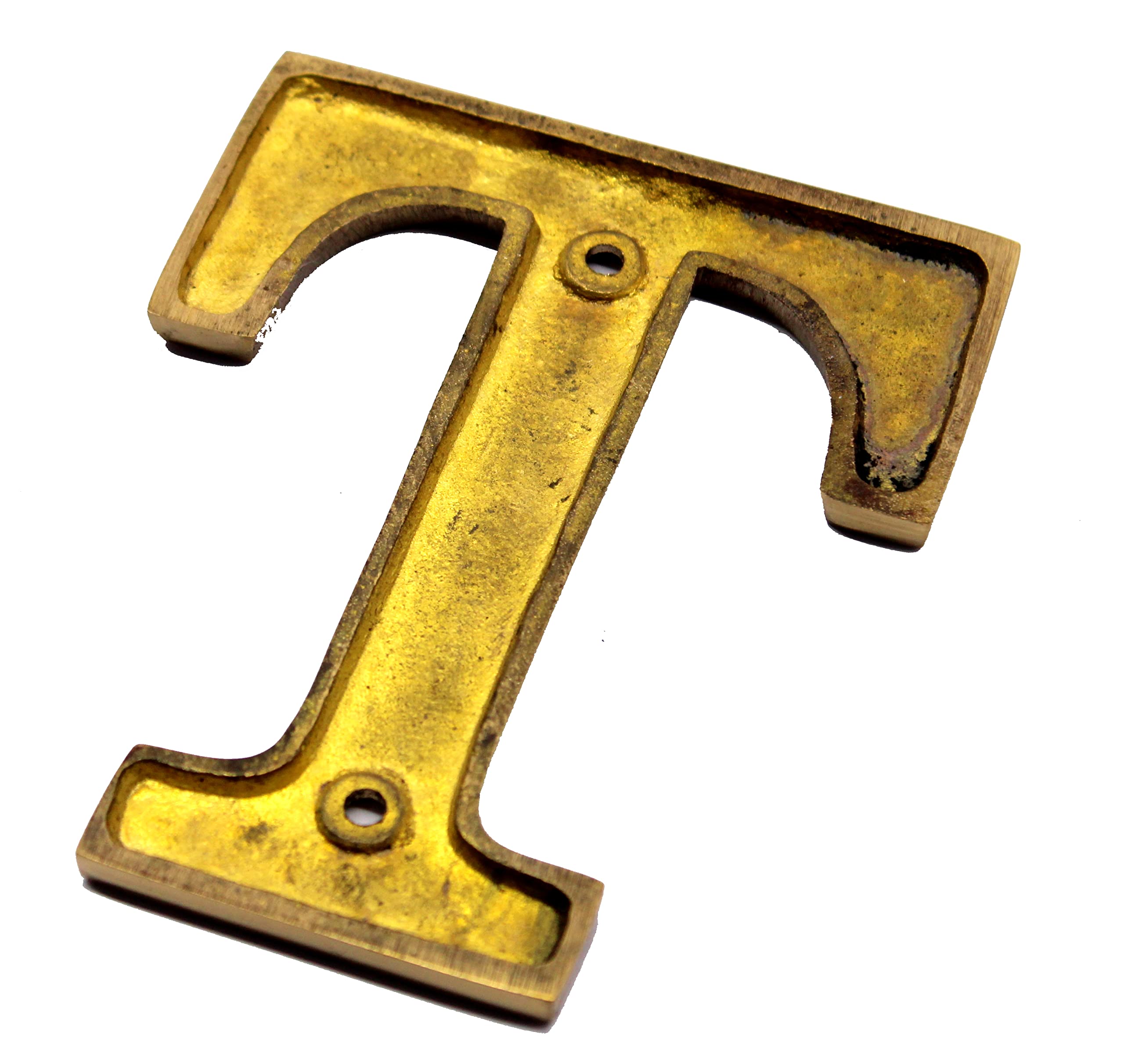 eSplanade Brass House Hotel Door Name Alphabets - Wall Door Plaque Alphabet Letter - Golden - 4" Inches (All Alphabets- 4")