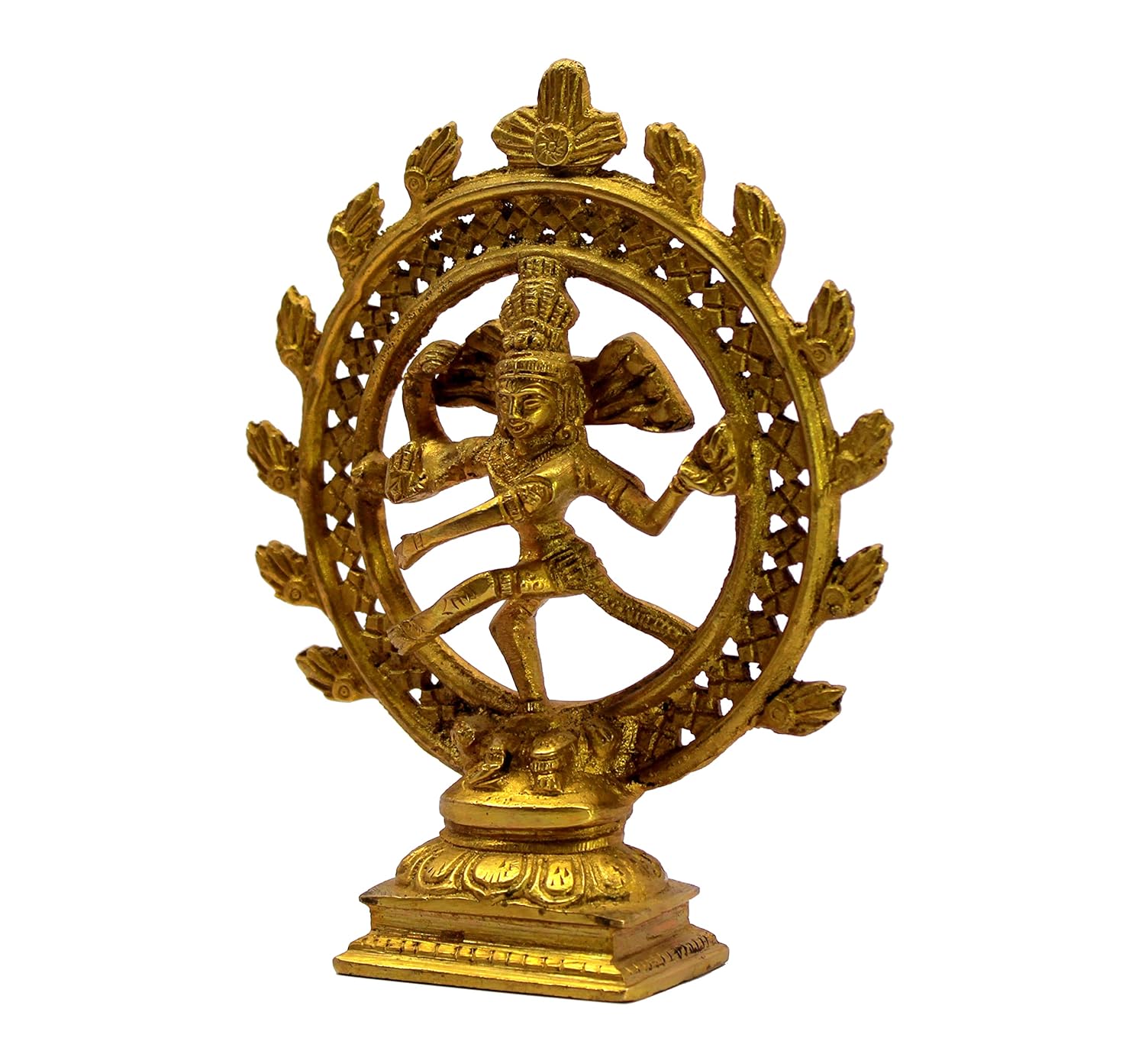 StonKraft 6" Brass Natraj Statue Idol Sculpture Shiva - Nataraj The Lord of Dance Natrajan