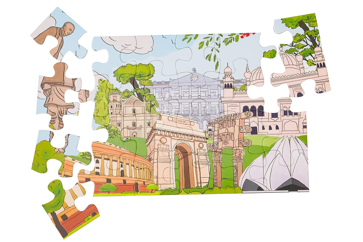 Gift Combo 2 - The Great Indian Travelogue & Puzzles of India Monuments & Jungles