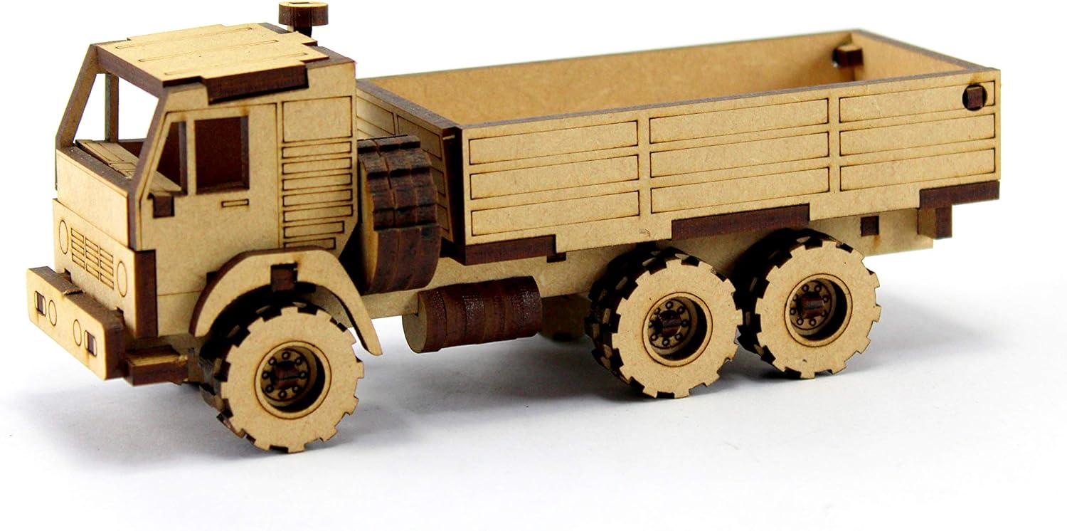 StonKraft 3D Wooden Puzzle Car - Wooden, DIY Kit, Build Your own, Construction Toy, Modeling Kit | MDF Toys Car