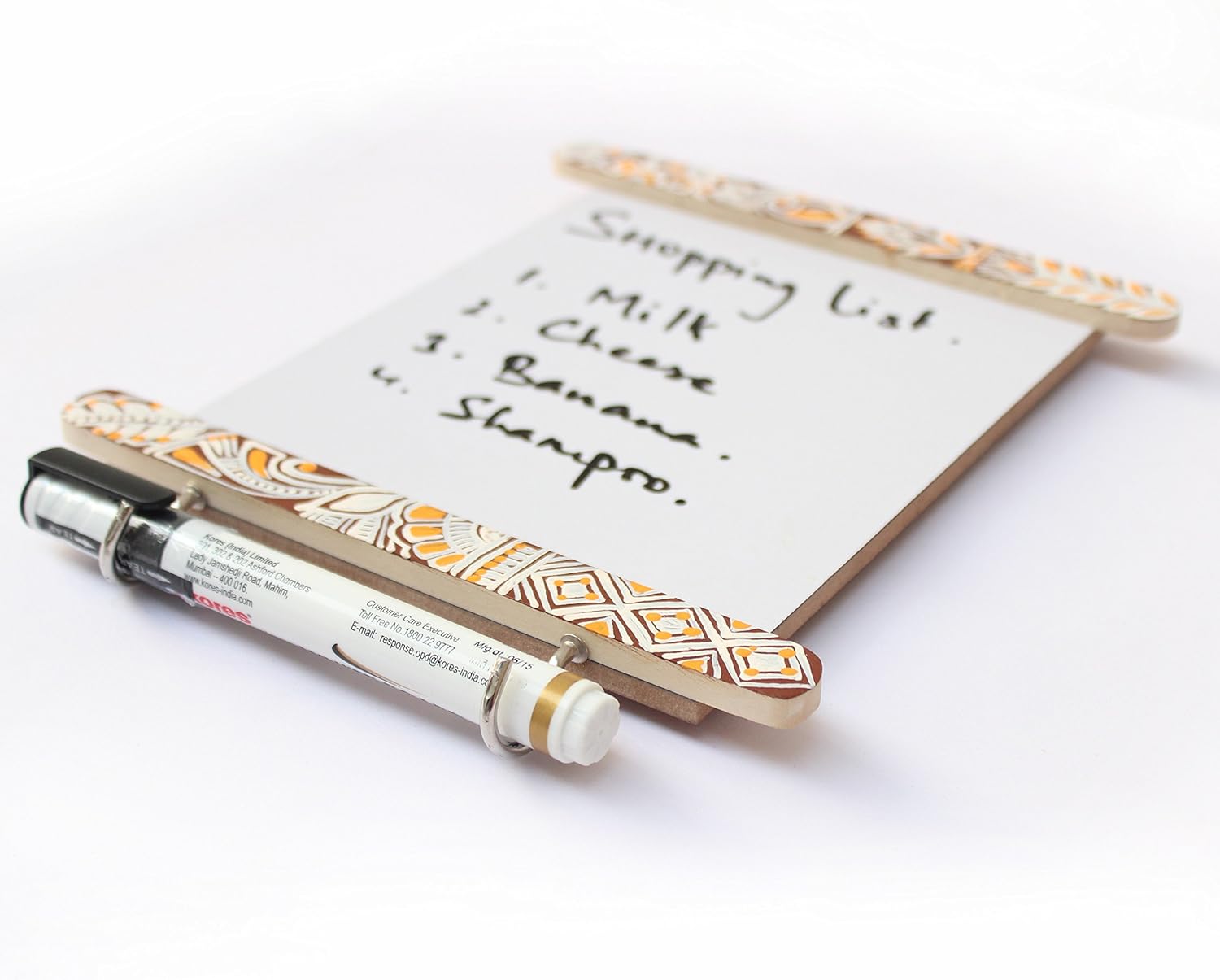 IVEI Utility Fridge Magnet with a Dry Erase Board - Budget Gifts - Unique Ideas - whiteboard (Mandala, Green, Yellow, Multicolor)