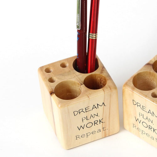 IVEI Wooden Pen Stand Cube - Dream