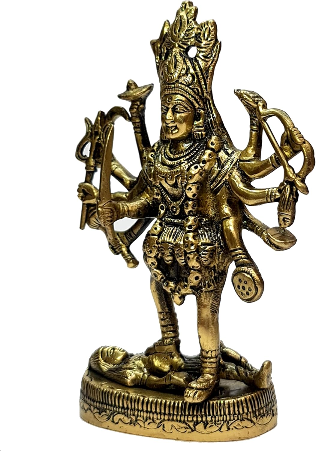 eSplanade Brass Kaali Mata Kali Maa Murti Idol Statue Sculpture (7.5" Inches)