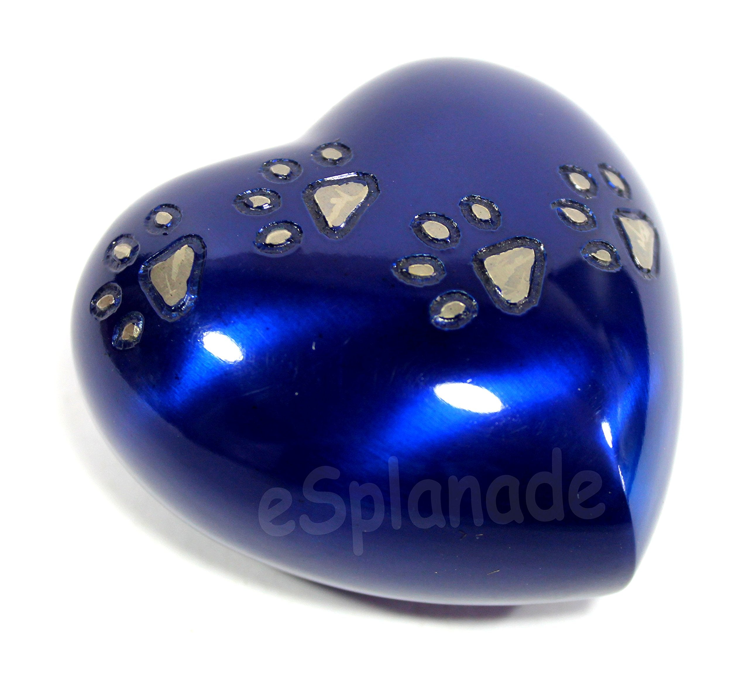 eSplanade cat Dog pet Cremation Mini Heart urn Keepsake Memorial | Small urn for Ashes Funeral Burial