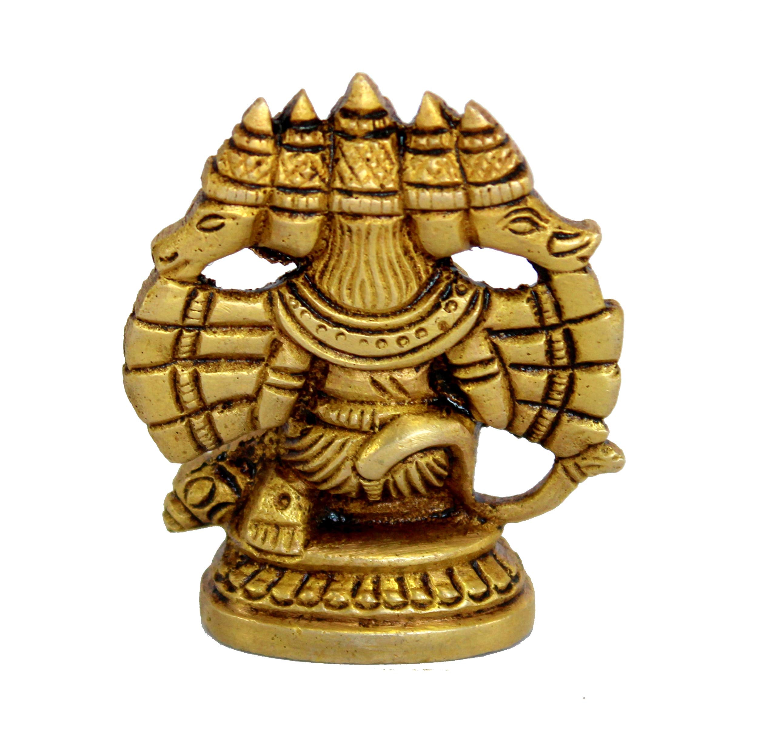 eSplanade Brass Panchmukhi Hanuman Anjaneya Pavan Putra Bajrangbali Idol Murti Moorti Statue