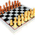 StonKraft Collectible White & Black Marble Chess Board Set + Brass Chess Pieces Pawns - Decorative Stone Chess - Home Decor - 15" Inches