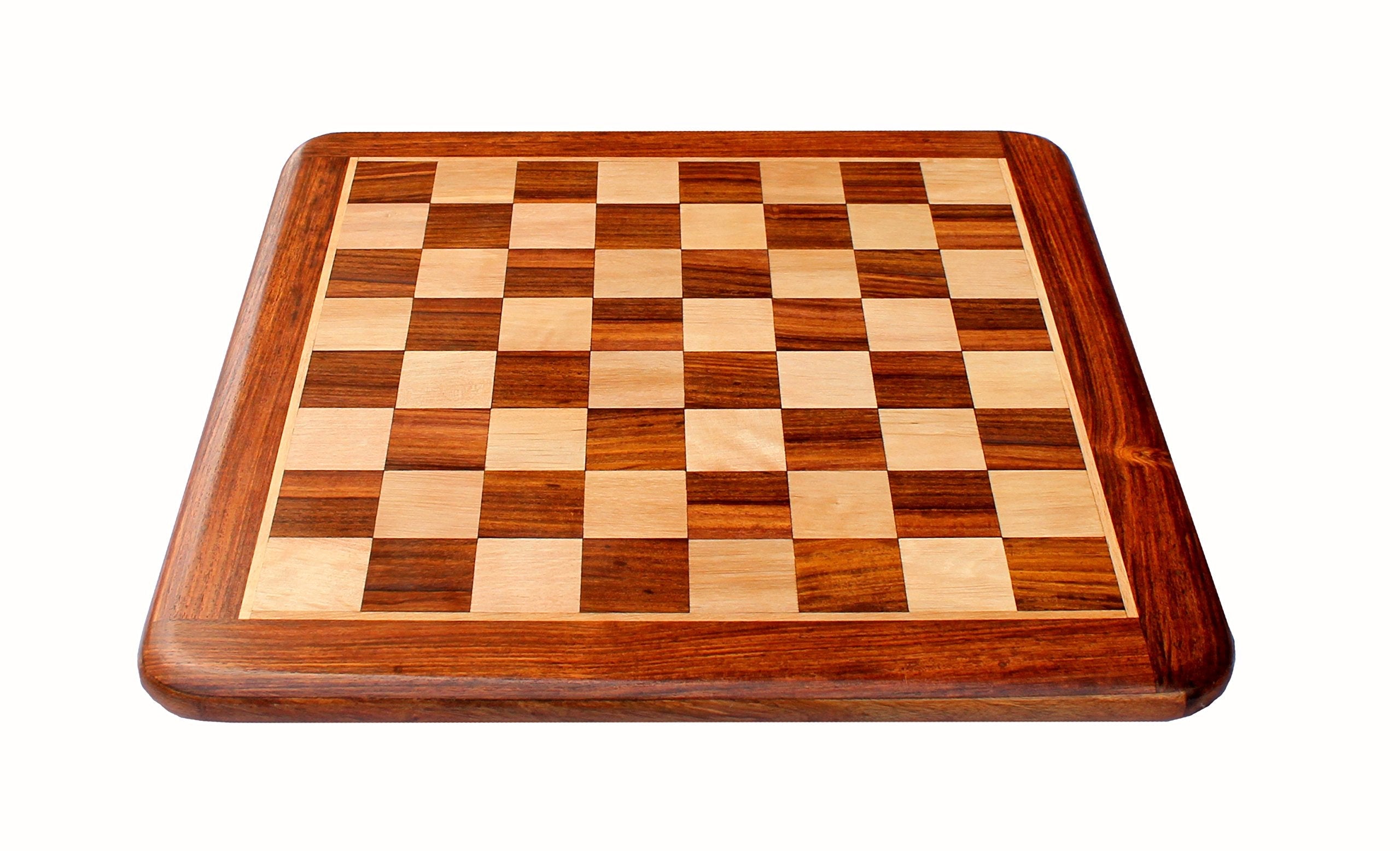 StonKraft Wooden Chess Board Without Pieces for Professional Chess Players - Appropriate Wooden & Brass Chess Pieces Chessmen Available Separately by Brand (14", 16",21"- Acacia Wood)
