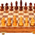 StonKraft Collectible Wooden Folding Chess Game Board Set+Wooden Crafted Pieces with Extra Queen