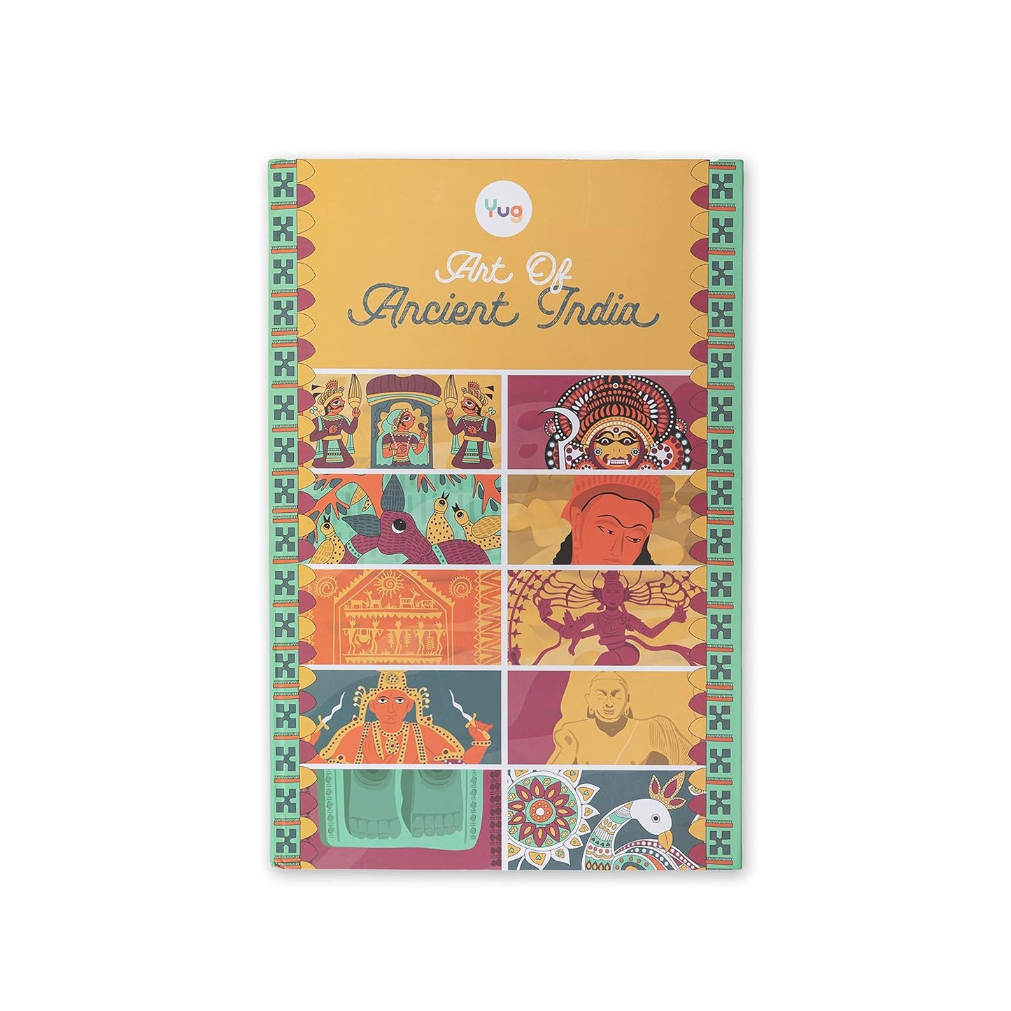 Art of Ancient India - A Book to Empower the Knowledge of Various Indian Art Forms [With 10 Activity Sheets and 20 Greeting Cards] | Ancient Art of India | Yug | Yug Books