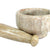 KLEO Marble Stone Mortar and Pestle Set as Okhli Musal Kharad Khallad Spice, Medicine Grinder Masher - 2.5" & 5" Diameter Natural (Beige)