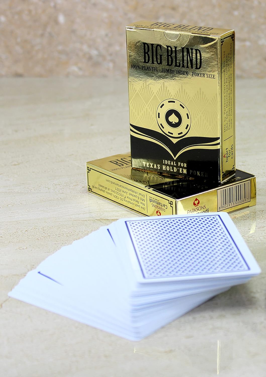 StonKraft Plastic Playing Cards | Poker Size Cards (Set of 2) Poker Playing Cards for Flash, Rummy, Bridge, Party Games