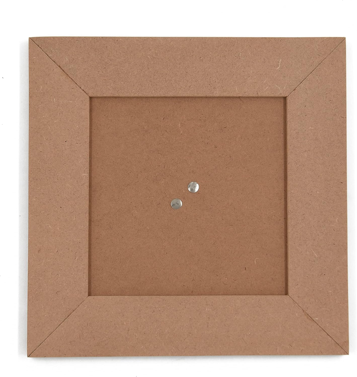 IVEI MDF Recycled Wood Plain Photo Frame - Set of 2 - DIY Activity Do-it-Yourself Decoupage - Brown - 8.5" Inches